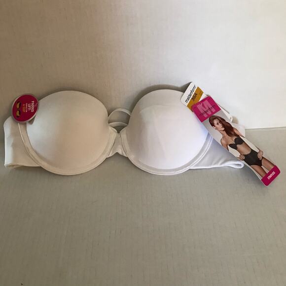 NWT Maiden Form White Custom  Lift 36A Customized Strapless Bra‎ - Picture 12 of 12